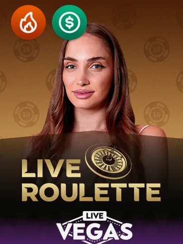 Livetafel Live Roulette Live Vegas bij Vegas Hero